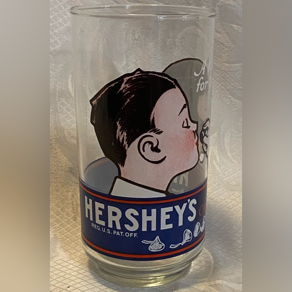 A Kiss For You Hershey’s Milk Chocolate Kisses Glass